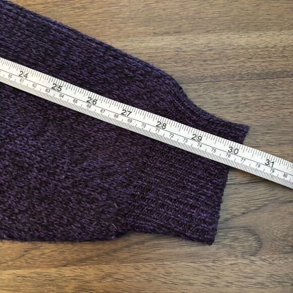 Vintage Mens Legendary I.O.U. Purple & Black Mock Neck Academia Sweater Size MED - Picture 9 of 9